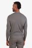 Loro Piana Grey Cashmere V-Neck Sweater Size 48 Mens