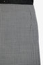 Balenciaga Black/White Houndstooth Asymmetrical Midi Skirt Size 38