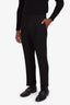 Ralph Lauren Purple Label Navy Wool Straight Leg Trousers Size 32 Mens