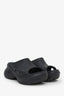 Balenciaga x Crocs Black Rubber Platform Pool Sandals Size 38