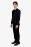 Pal Zileri Black Wool Single Breasted Blazer + Pant Set Size 48 Mens