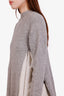 Sacai Grey Wool Crewneck Sweater With Blazer Size 2