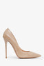 Jimmy Choo Beige Patent Leather Heels Size 38.5