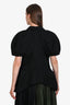 Comme Des Garcon Black Wool Cut-Out Deconstructed Short Sleeve Blazer Size M