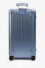 Rimowa Blue Aluminum 'Original Trunk Plus' Suitcase