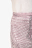 Roberto Cavalli Pink Snake Print Skirt Size 44