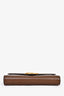 Gucci Brown Leather GG Marmont Chain Wallet