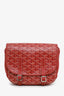 Goyard Red Goyardine Belvedere PM Messenger Bag