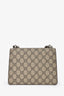 Gucci Brown GG Supreme Canvas Suede Dionysus Shoulder Bag