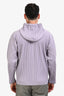 Issey Miyake Homme Plisse Lilac Pleated Zip Up Hooded Jacket Size 3 Mens