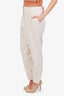 Brunello Cucinelli Cream Stretch-twill Trousers Size 42