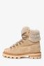 Jimmy Choo Brown Suede Shearling Hiking Boots Size 36.5