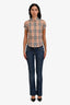 Burberry Vintage Blue Denim Flared Jeans Size 26