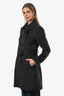 Burberry London Grey Wool Cashmere Coat Size 6