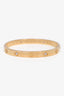 Cartier 18K Yellow Gold 4 Diamonds Medium Model Love Bracelet Size 17