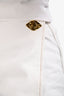 Ganni White Wrap Denim Miniskirt Size 34