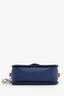 Christian Dior 2015 Navy/Pink Leather Diorissimo Promenade Envelope Pouch Crossbody