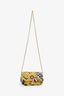 Versace Yellow Multicolour Barocco Print Quilted Leather Icon Crossbody Bag