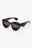Loewe Brown Tortoise Curvy Cat Eye Sunglasses