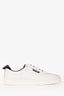 Pre-loved Chanel™ White Leather Logo Lace Up CC Low Top Sneakers Size 40