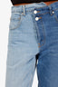 Monse Blue Denim Cotton Two Tone Straight Leg Jeans Size 4
