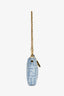 Fendi Light Blue Denim FF 'Tube Pouch' on Chain with Strap