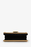 Prada Black Velvet Croc Embossed Micro Cahier Crossbody Bag