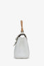 Goyard White Goyardine Mini Saigon Bag With Strap