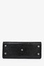 Saint Laurent Black Croc Embossed Sac de Jour Nano Top Handle
