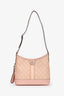 Gucci Pink Canvas GG Supreme Striped Small Ophidia Shoulder Bag