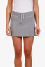 Pre-loved Chanel™ Sport Spring Summer 2005 Grey CC Mini Sweat Skirt Size 40