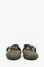 Miu Miu Green/Black Mesh Leather Ballet Flats Size 38