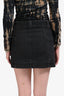Rails Dark Grey Denim Belted Mini Skirt Size M