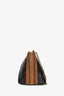 Celine Brown Coated Canvas Triomphe Clutch on Chain