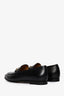 Gucci Black Leather Jordaan Loafers Size 38