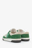 Pre-loved Chanel™ Green/White Suede CC Low Top Sneakers Size 37.5