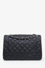Pre-loved Chanel™ 2013-14 Black Caviar Leather Quilted Classic Jumbo Double Flap Bag SHW