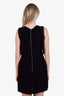 Sandro Black Silk-Blend Sleeveless Draped Front Mini Dress Size 3