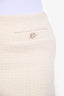 Gucci 2024 Cream Boucle GG Button Mini Skirt Size 38