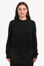 Hermès Black Wool H Crewneck Sweater Size 42