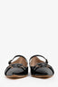 Miu Miu Black Patent Leather Mary Jane Pointed Toe Flat Size 37.5