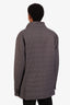 Brunello Cucinelli Grey/Blue Nylon Button Up Jacket Size 3XL Mens
