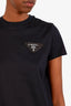 Prada Black Logo-Patch T-Shirt Size XS