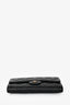 Pre-Loved Chanel™ 2016 Black Caviar Leather Long Flap CC Wallet