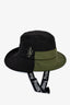 JW Anderson Black/Green Bucket Hat