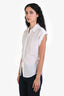 Frame White Short Sleeve Buttoned Blouse Size XS