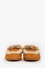Hermès Tan Suede Sherpa 'Oz' Mules Size 38