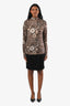 Max Mara Black Wool Button Detailed Skirt Size 4