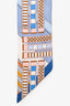 Hermès Blue/Pink/Dark Orange 'En Liberte' Twilly