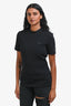 Louis Vuitton Black Neoprene Short Sleeves Top with Monogram Sleeves Size S
